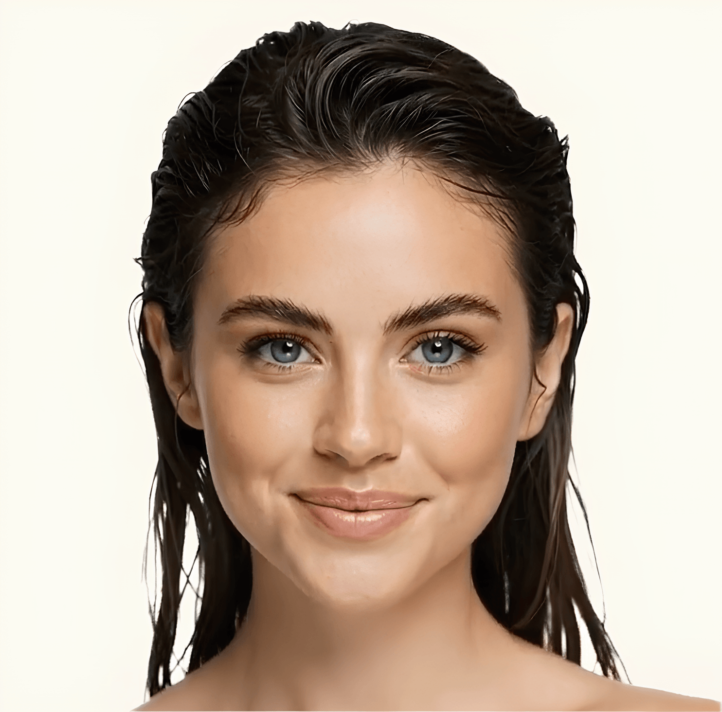 Close-up of clear, healthy skin after a Cloud Beauty facial treatment in Manchester